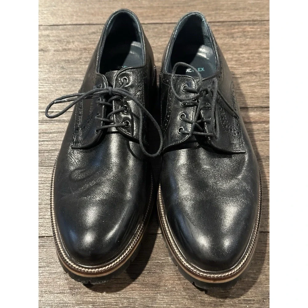 Johnston & Murphy XC Flex Comrad Plain Toe Bpack 10.5 Sheepskin Leather‎ Shoes